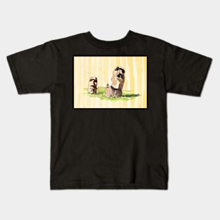 Moai Statues Kids T-Shirt